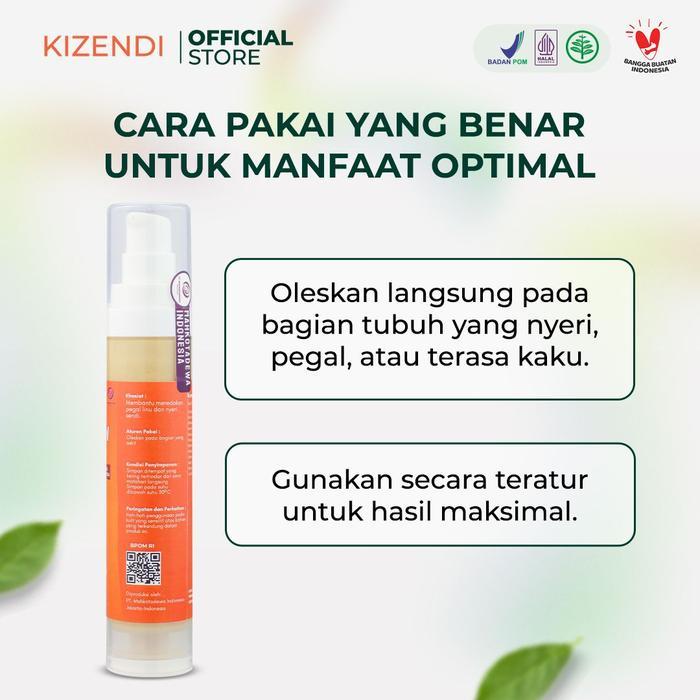 Nostrashp- Kizendi 50Ml Krim Herbal Oles Pereda Nyeri Sendi Pegal Linu Otot Kaku Mahkota Dewa