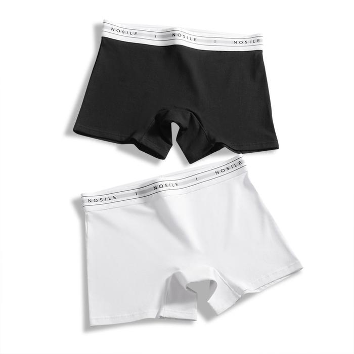 2PCS - NOSILE Boyshort Wanita Seamless Celana Dalam Boxer Wanita Seamles