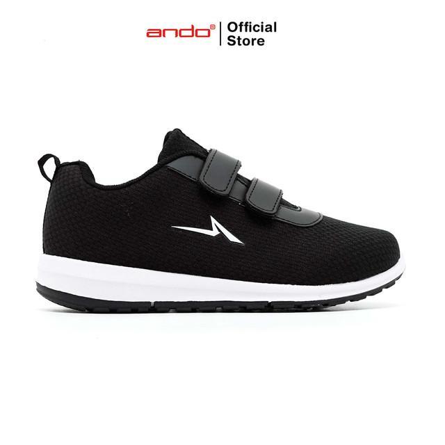 Ando Sepatu Sneakers Nitta Duo V Remaja - Hitam/Putih 33