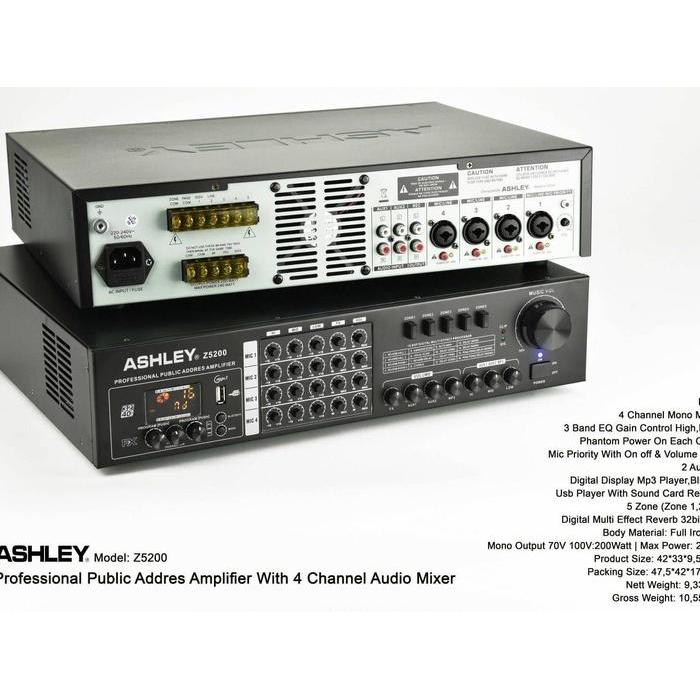 POWER AMPLIFIER ASHLEY Z5200 Z 5200 ORIGINAL