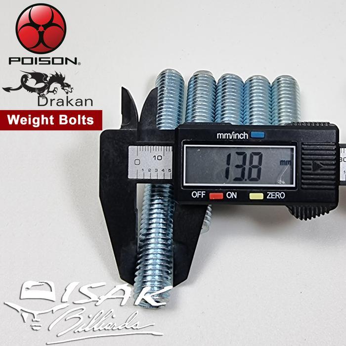 Terbaru Drakan Weight Bolt - Baut Pemberat Stick Billiard Biliar Poison Cue