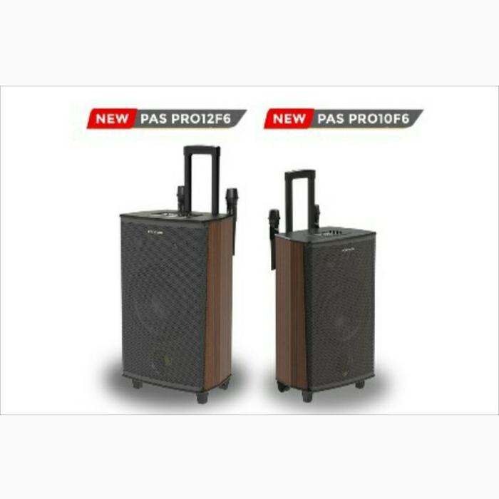 Polytron Portable Speaker Karaoke Meeting Amplifier Free 2 Mic Wireless USB Bluetooth PASPRO 12F6