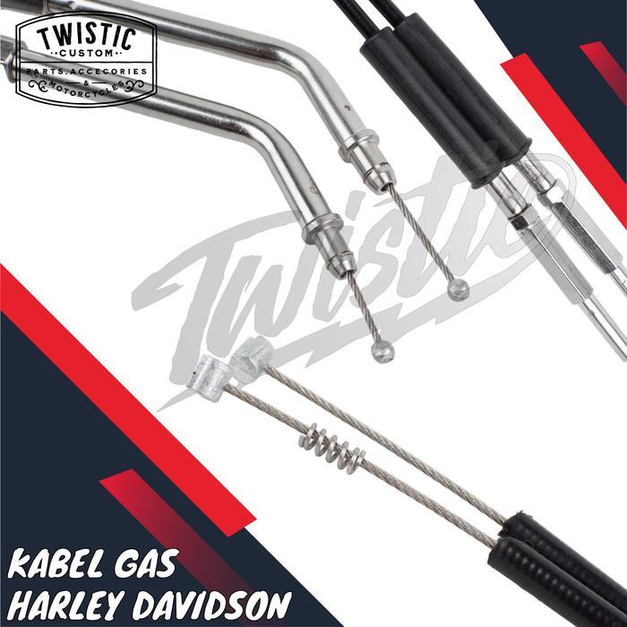 Kabel Gas Panjang Throttle Cable Stang Ape Bar Motor Harley Davidson