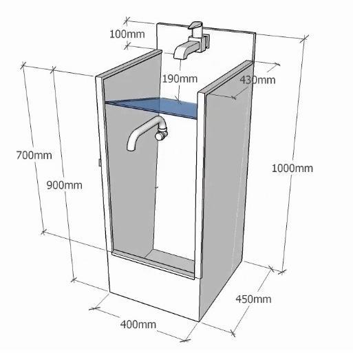 Glammartt- Wastafel Portable/Wudhu Portable/Wastafel Wudhu/Wasdhu