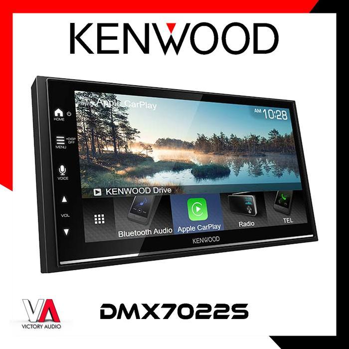 Head Unit Double Din 7 inch KENWOOD DMX 7022 S Bluetooth, Wired Apple Carplay & Android Auto - Head 