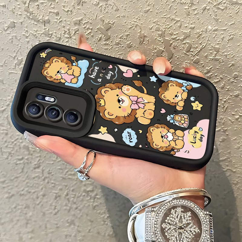Casing Hp OPPO Reno 6 Case Singa Kecil Lucu Kartun Kasing Promo Cesing Kesing Silikon Liquid Softcas