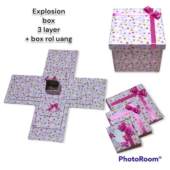 Promo Explosion Box 3 Layer Box Saja Box Kejutan Hadiah Kekinian Suprise Boxexplosion Box 3 Layer