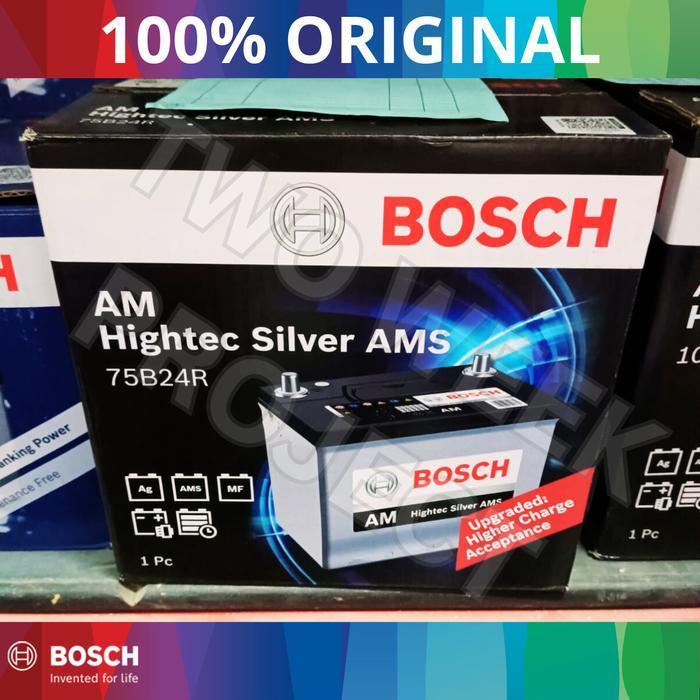 Aki Mobil BOSCH Maintenance Free MF Aki Accu Mobil Bosch 75B24R – Hightec Silver AMS