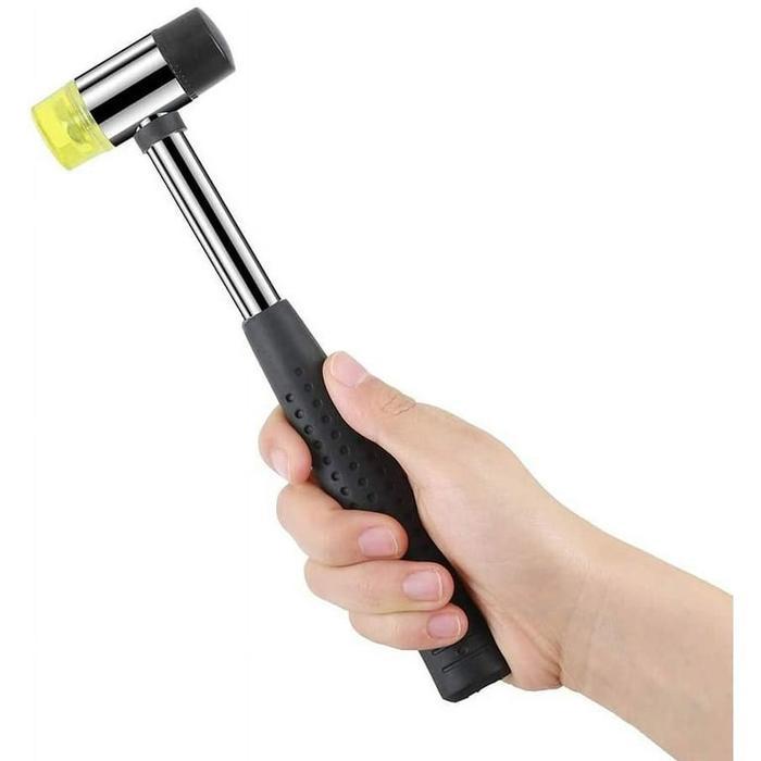 Palu Karet Martil Plastik Mini 25mm Double Face Rubber Hammer Mallet Lantai Parket Kayu Keramik