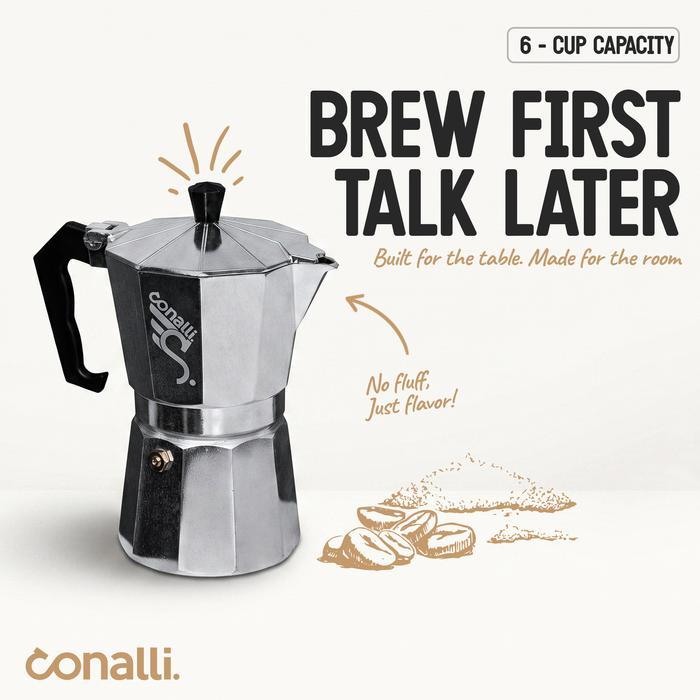 Mokapot 300ml 6 Cup Moka Pot Alat Pembuat Espresso Maker Moka Pot 300