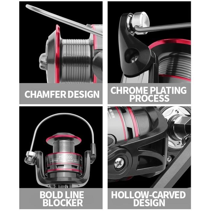 Caldari Pancing Reel Mesin Hb500-7000 15Kg Pancing Joran Pancing Fishing Reel