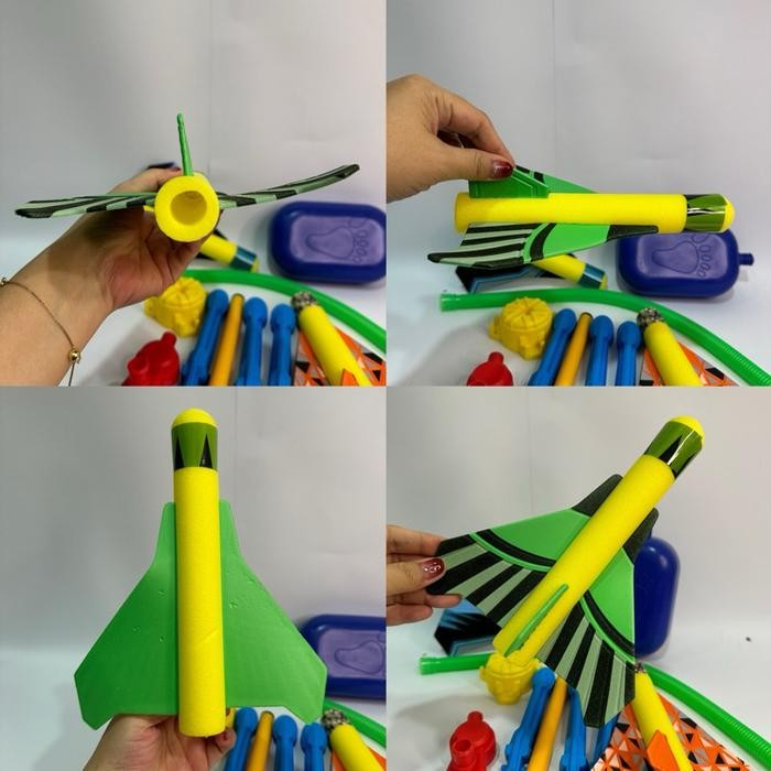 (Best) rocket launcher toys mainan injak roket terbang stomp rocket