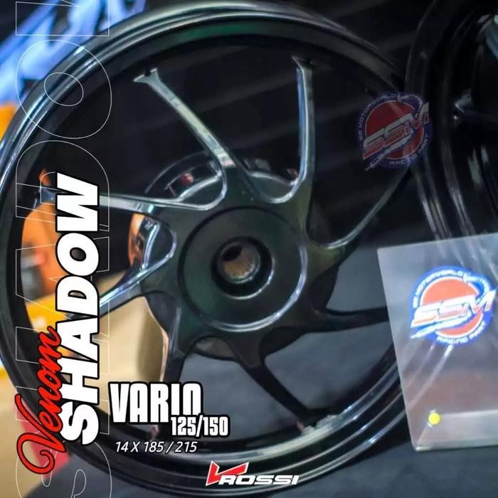 VELG VROSSI VENOM SHADOW VARIO125 / 150 RING 14 - 185 / 215