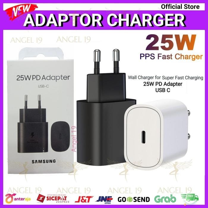 ADAPTOR CHARGER 25W SAMSUNG ORIGINAL, KEPALA CHARGER SAMSUNG 25W ORI