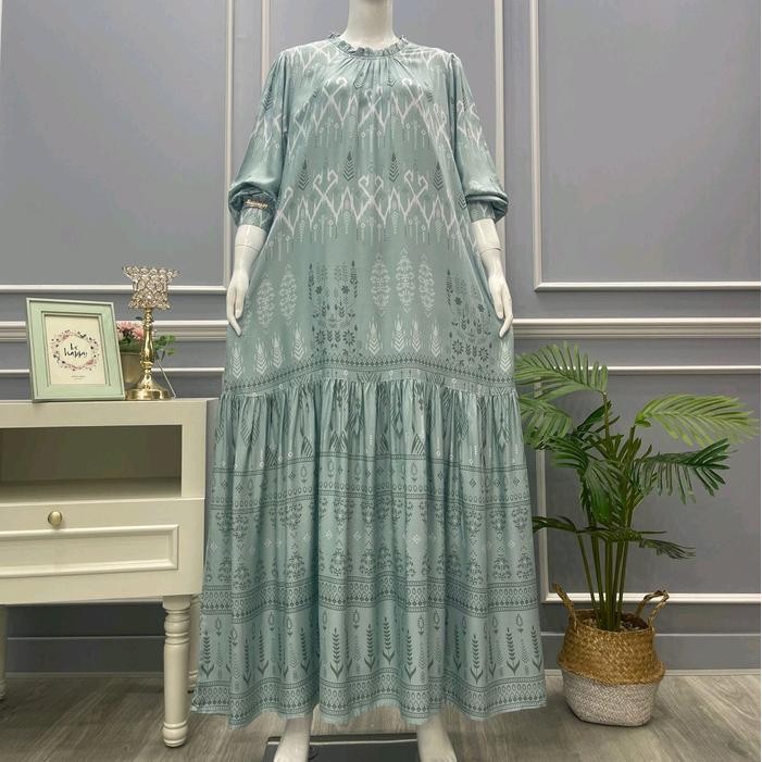 Gamis Salvina Viscose Armany 05G58 Cipir Kerah