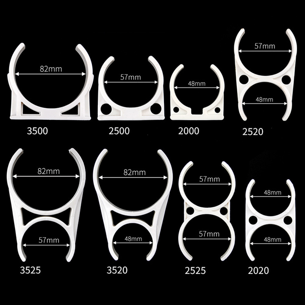 5pcs Fixed clamp of RO machine for water purifier Single-end clamp Double-end clamp Fixed pipe clamp