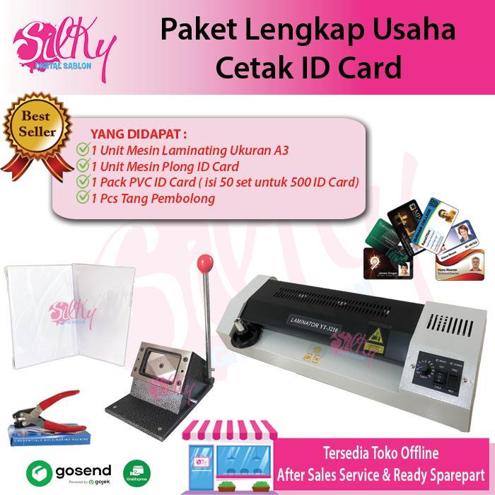 Paket Cetak ID Card / Paket Usaha Cetak ID Card / Mesin Laminating / PVC ID Card / Plong ID Card