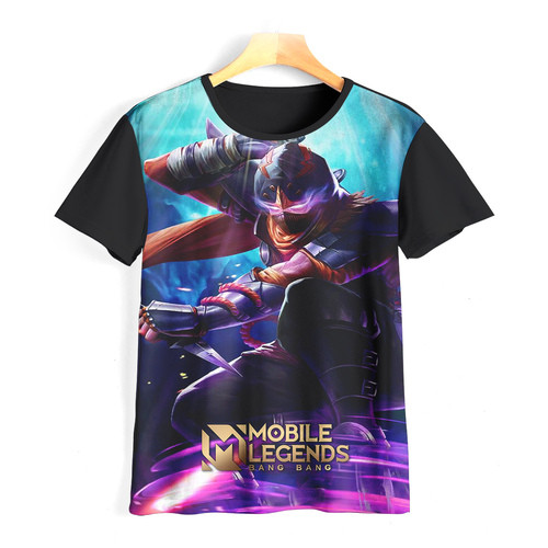 Baju Mobile Legends Hero HAYABUSA Skin Shadow Kaos Printing Premium Baju Anak Dan Dewasa | TeesMart