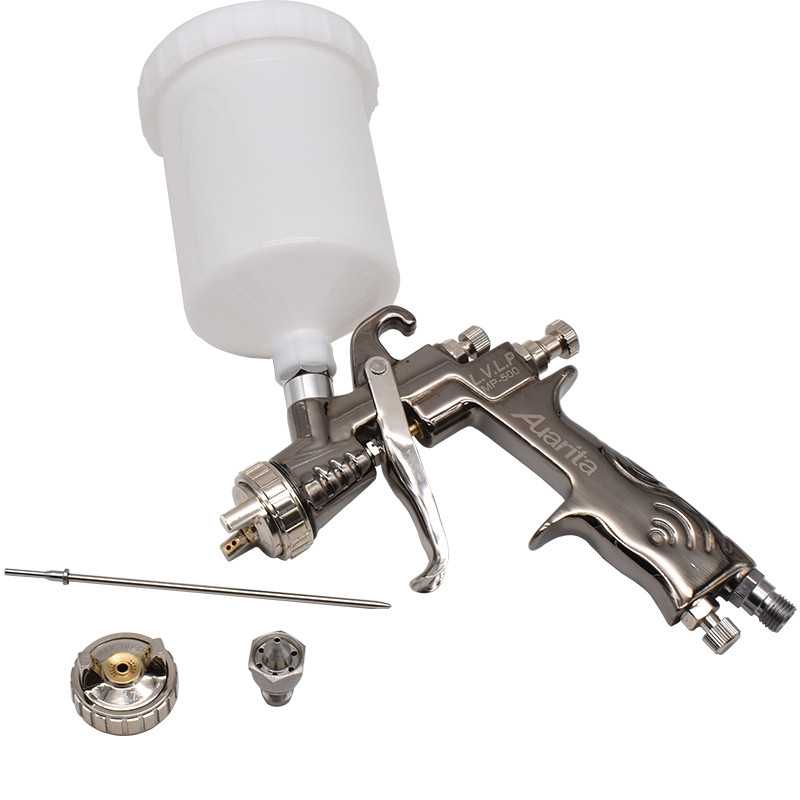 Spray Gun AUARITA MP-500 1.3/1.7mm LVLP spray gun MP500 Car Painting Gun with Adapter and Mix Tank