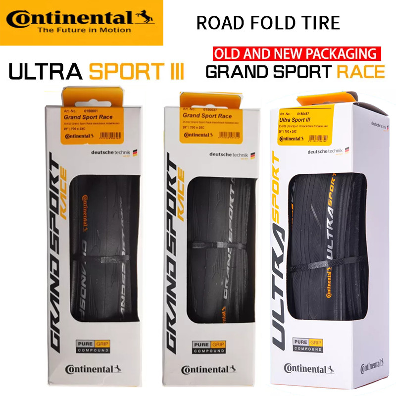 Continental Road Tire ULTRA Sport III & GRAND Sport Race & Extra 700 23C /25C/28C Road Bicycle