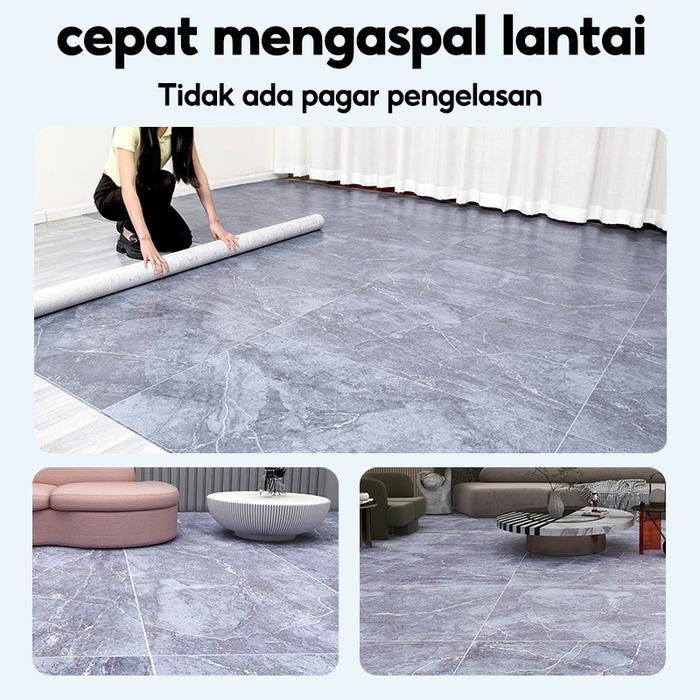 KARPET LANTAI VINYL GULUNGAN TEBAL 1.5 MM 2M METERAN 5 M 10M DEKORASI LANTAI