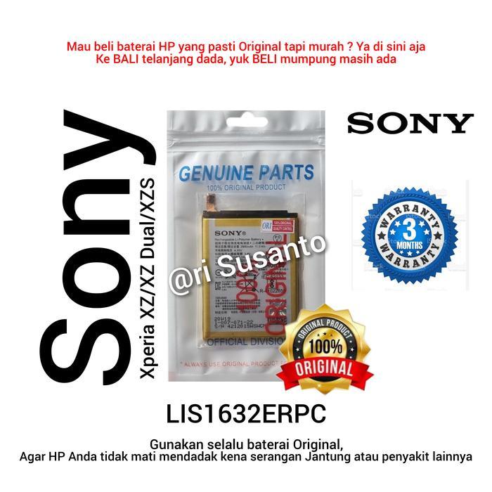 BATERAI SONY XPERIA XZ F8331/XZ DUAL F8332 SO-01J SOV34/XZS SO-03J SOV35 LIS1632ERPC ASLI (ORIGINAL