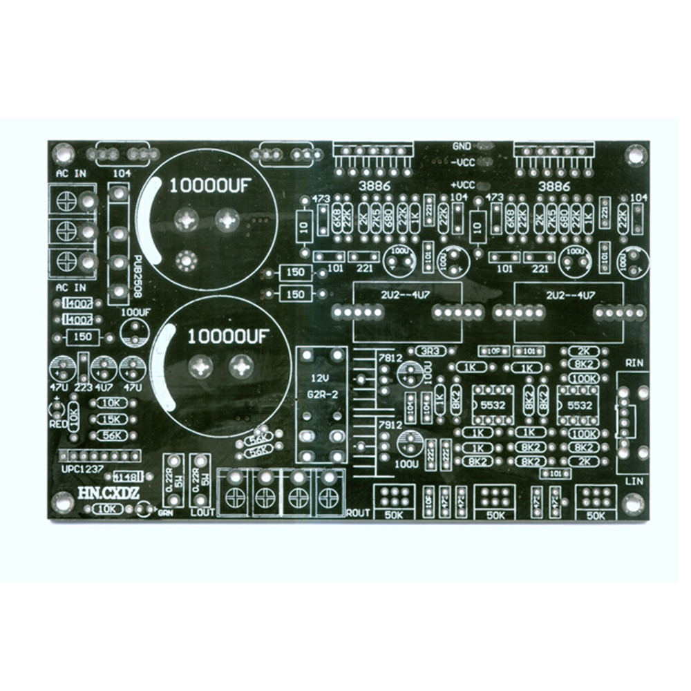 Upgraded Version Line LM3886 With Pre-Integrated PCB Blank Board