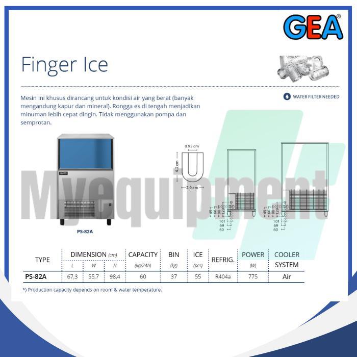 ICE MAKER FINGER ICE MESIN ES KRISTAL GEA  PS-82A