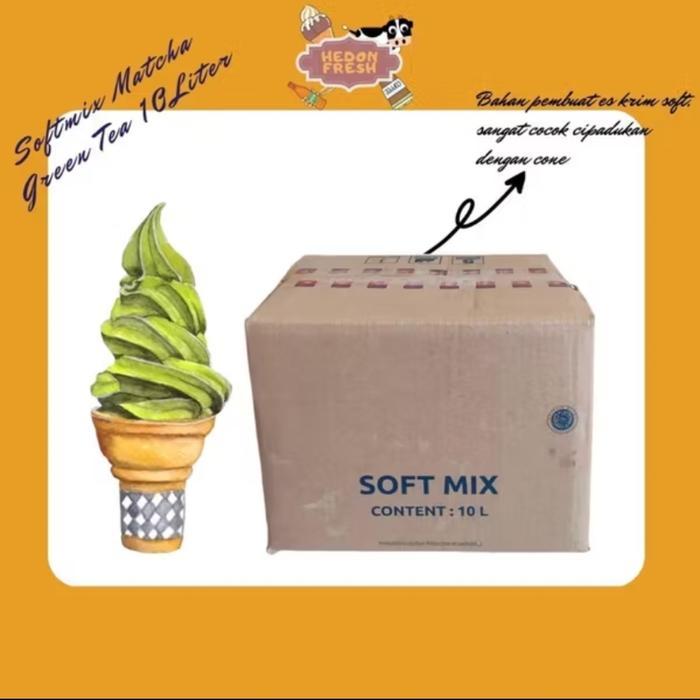 Soft Mix Diamond 10 Liter Green Tea Matcha - Es Krim Soft