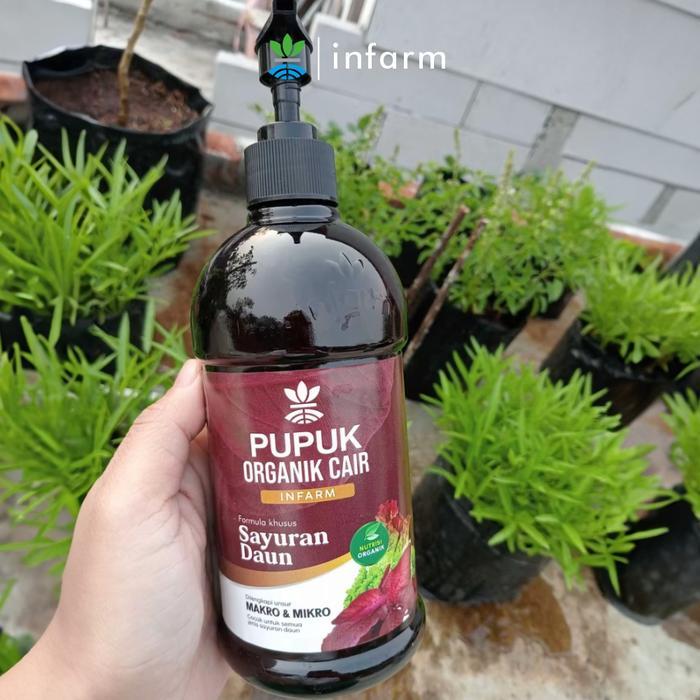 Infarm - Pupuk Organik Cair Tanaman Daun / Sayur 500Ml Poc Kompos Pupuk Infarm Pupuk Sayur Daun