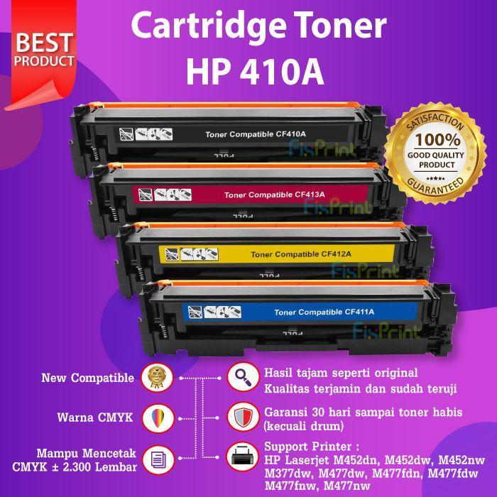 x5kr- Toner Cartridge Compatible 410A Cf410A Cf411A Cf412A Cf413A H M452Dn
