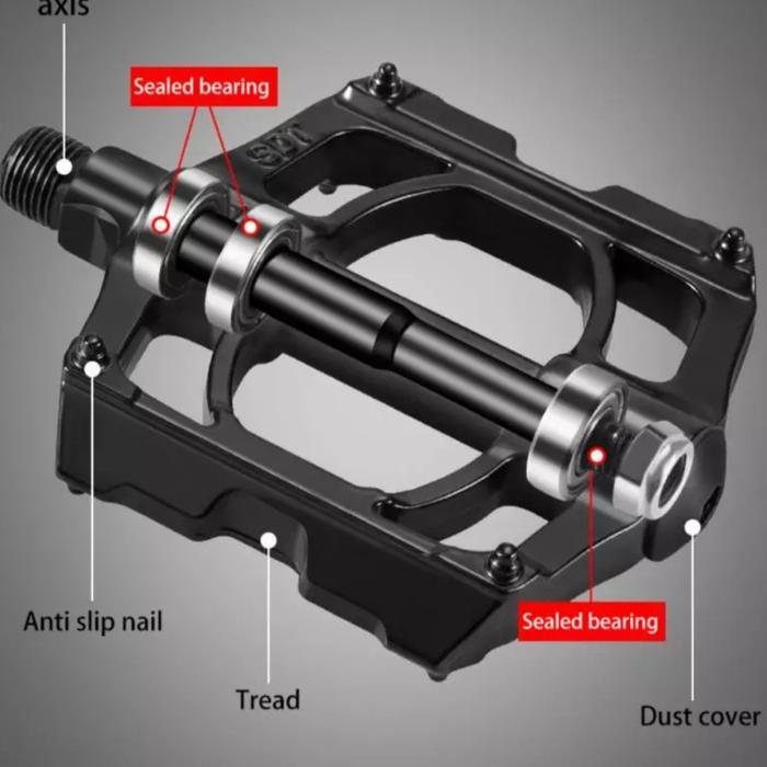 Pedal Bearing 3 Alloy Anti Slip Pedal Sepeda Lipat Mtb Roadbike
