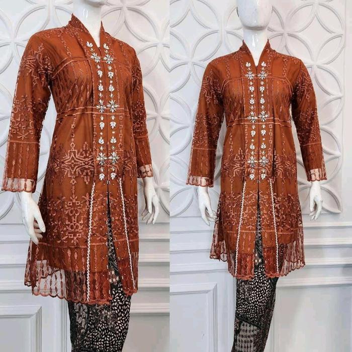 eyys- Kebaya Kartini Tunik Payet /Kebaya Tille Panjang
