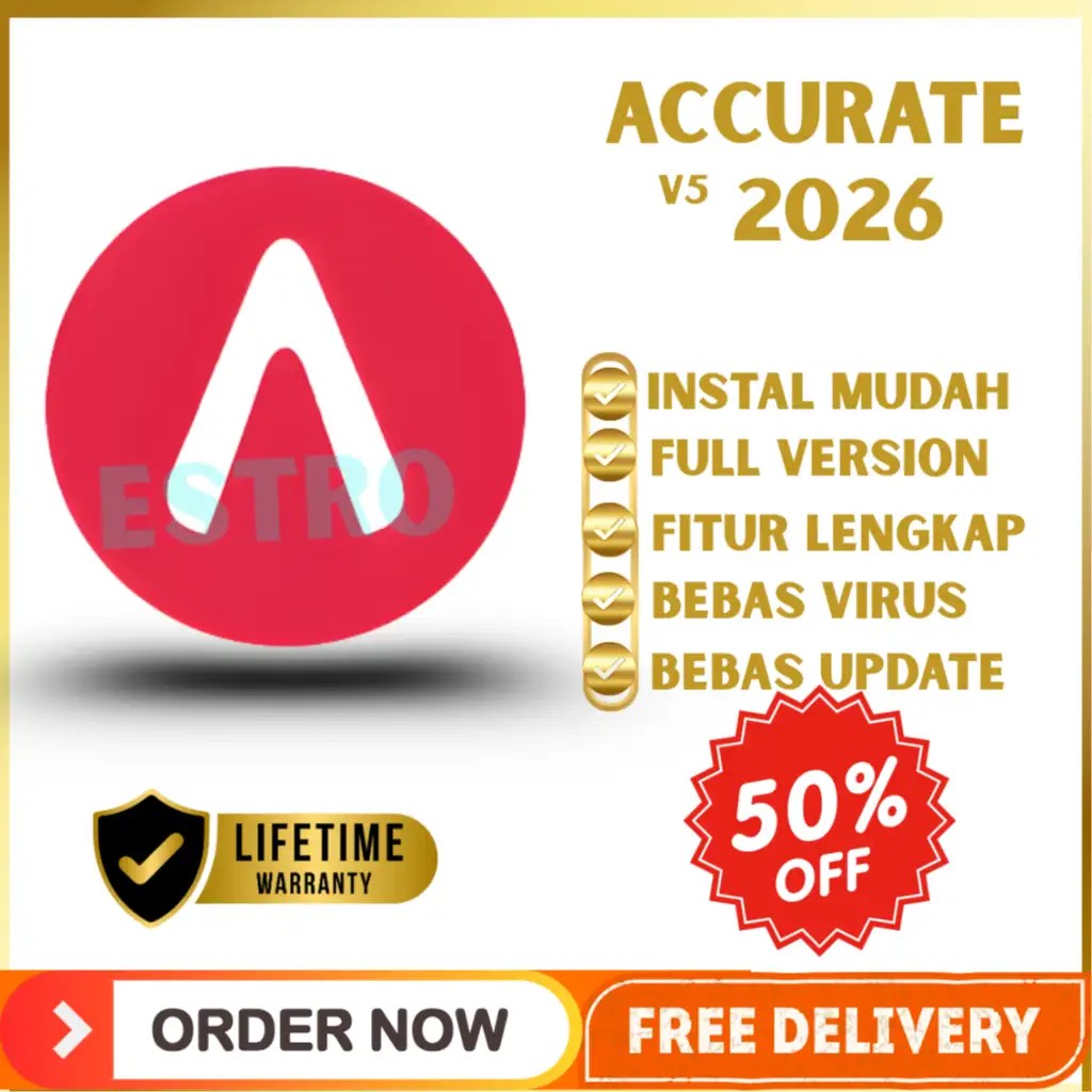 Accurate Accounting 5 Full Version Lifetime | Software Akuntansi & Pembukuan Bisnis (WIN)