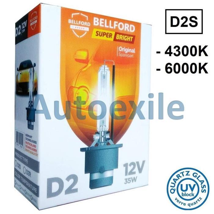 Lampu Mobil Bellford Hid D2S 4300K Kuning 6000K Putih Grand Vitara Outlander Sport
