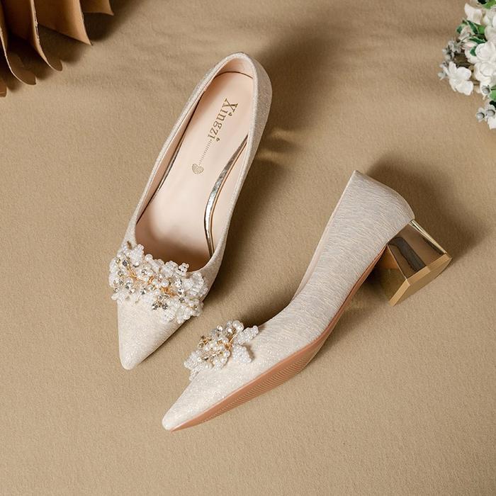 Promo 55776 Sepatu Wanita Import Sepatu Pesta Wanita Sepatu Hak Tinggi Wanita Tinggi4.5Cm Terlariss