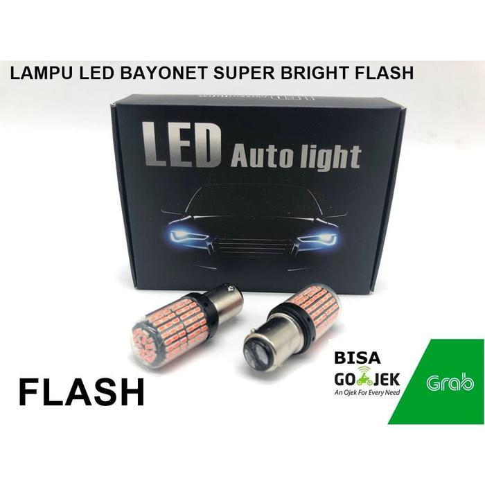 Lampu LED BAYONET BAYONET 1157 FLASH 144 LED SUPER BRIGHT S2645