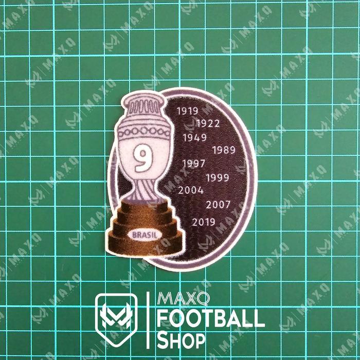 Khusus Gosend [ Patch ] Conmebol Copa America Winner 9 Brazil Brasil Patch