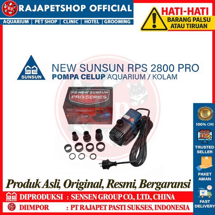New Sunsun Rps 2800 Pro Pompa Air Celup Kolam Aquarium