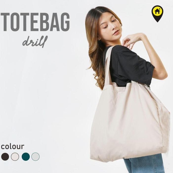 Tas kain besar, Totebag wanita polos, Tas belanja besar, tas custom