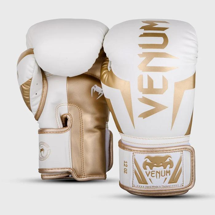 Bisa Gosend Sarung Tinju Venum Boxing Glove Elite White Gold Original