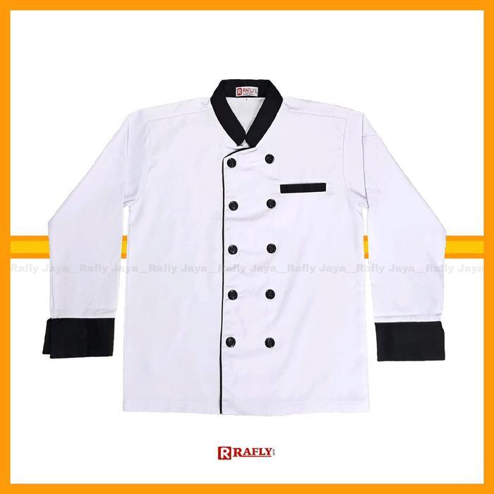 Chef Jacket - Baju Koki Lengan Panjang Pria Wanita - Seragam Koki Chef - Rafly Jaya