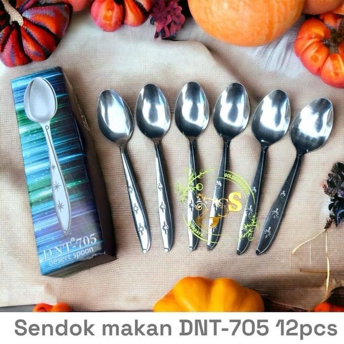 Sendok STAINLESS STEEL DNT-705 1lusin Makan Kitchenware