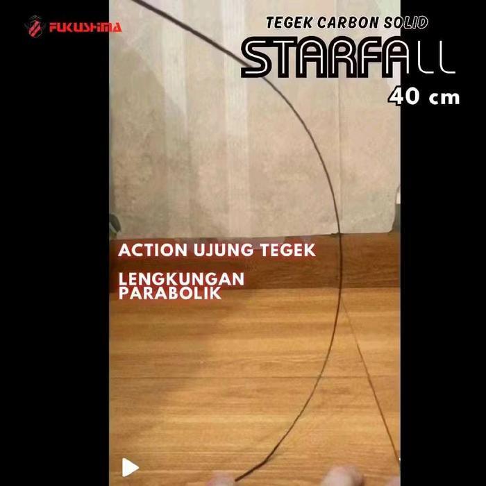 Joran Tegek Fukushima Starfall, Tegek Micro Fishing Tanago Carbon Solid Medium action Fukushima