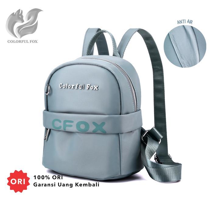 Eiger Bag'S Collection - Tas Ransel Wanita Korean Style Backpack Kecil Anti Air Colorful Fox 2334