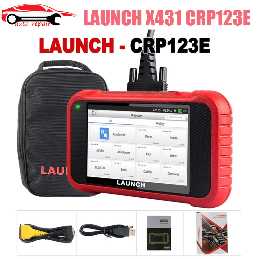 LAUNCH X431 CRP123E OBD2 Automotive Scanner OBD OBDII Engine ABS