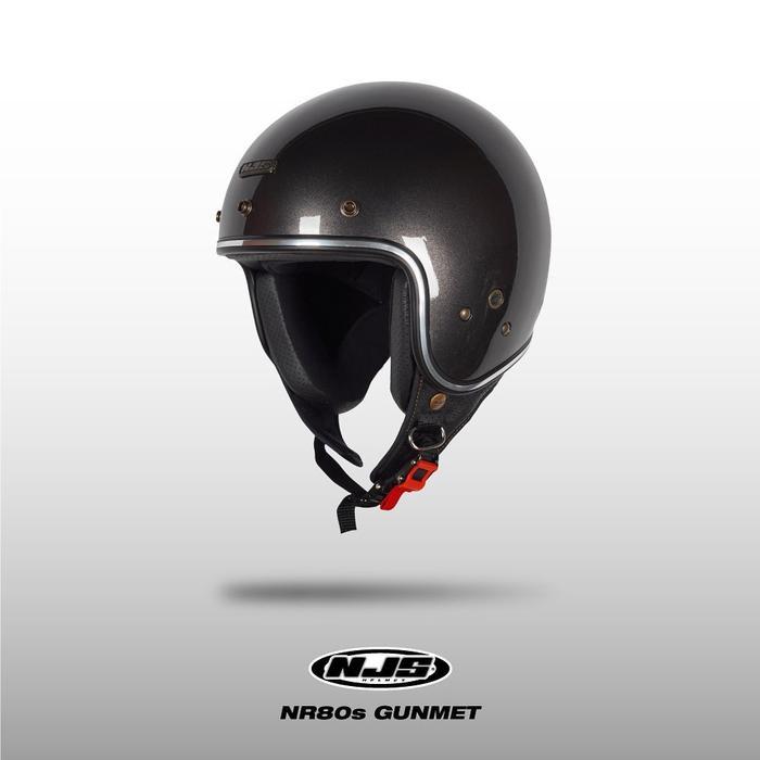 Promo Njs Nr80'S Solid List Chrome -Helm Retro Helm Njs Njs Retro Retro Njs Nr80S Nr80S Polos Njs