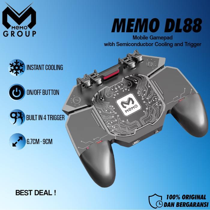 MEMO DL88 GAMEPAD COOLER PENDINGIN HP UNTUK BERMAIN GAME ORIGINAL