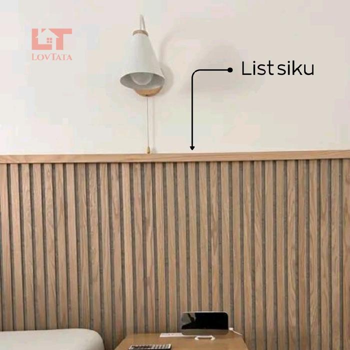 Promo Lt - List Wpc Dinding List Siku Penutup Wpc Wall Panel Dan Tangga Rumah / Sudut Siku Wpc