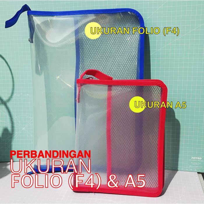 Mini (A5) Zipper Map UKURAN KECIL Map Jaring / Map Resleting